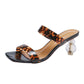 High Heels Women's Fashion Profiled Heel Toe One-line Sandals Women