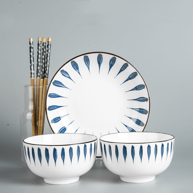 Japanese Chiba Ceramic Luxury Dish Dinnerware Set