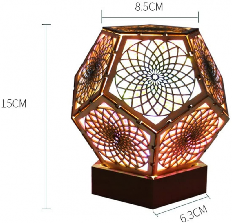 Led Lantern Bohemian Star Floor Projection Lamp