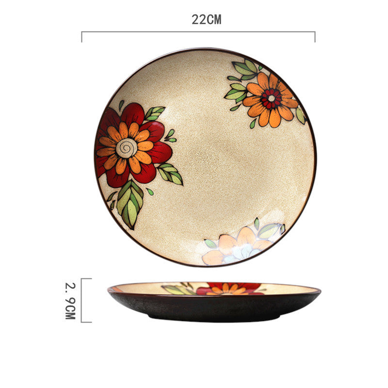 Traditional Talvera Pottery Plates Decorative Puebla Mexican Stonework