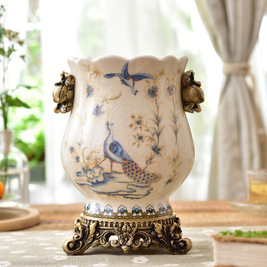 Handicraft Vase Decoration In Living Room