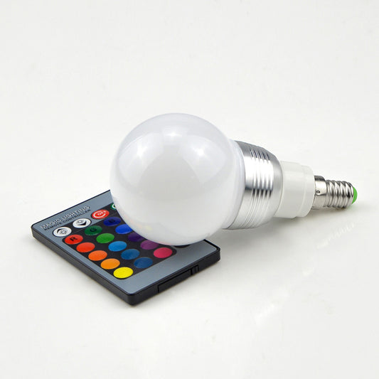 LED RGB Bulb Light And 24-key Remote Control