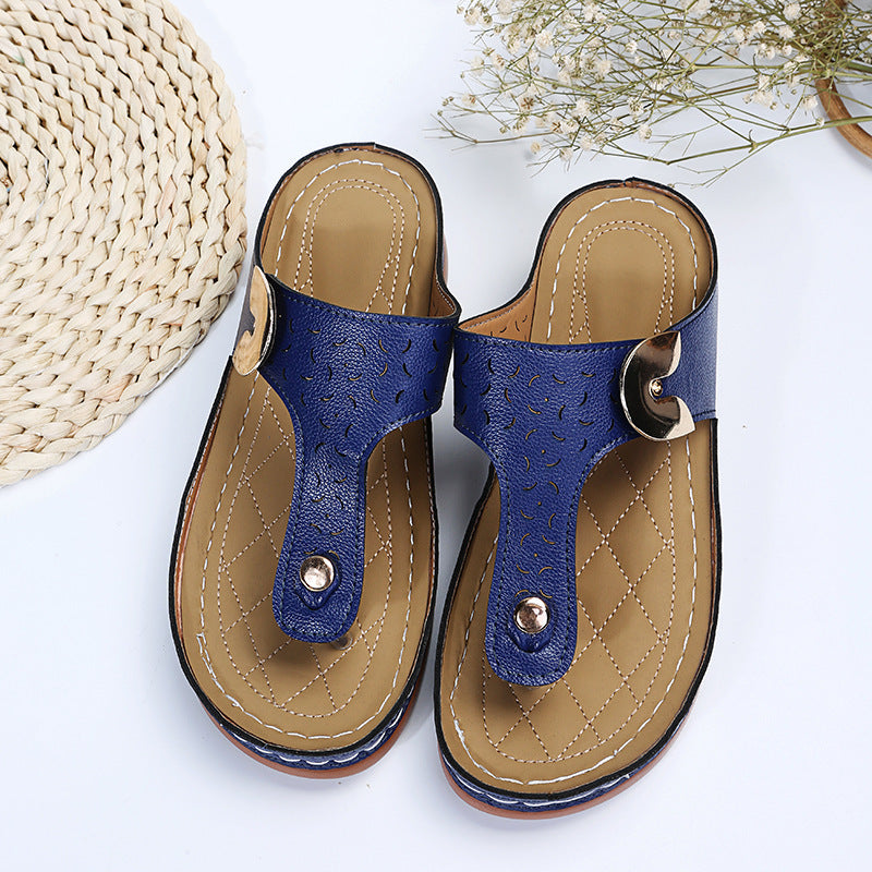 Hollow Out Sandals Rome Style Slippers For Women