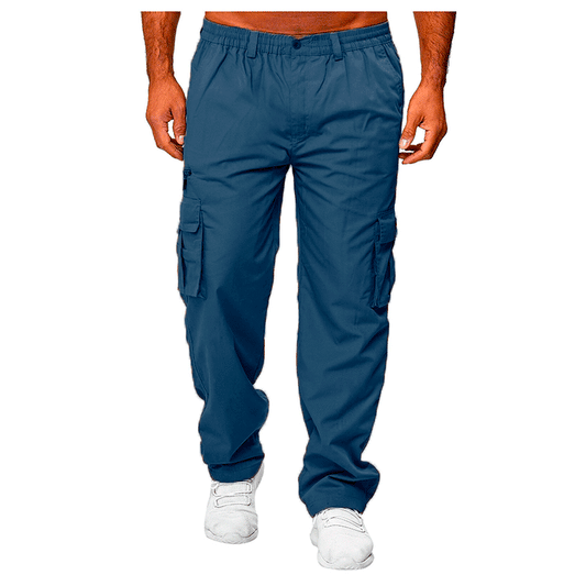 Men's Casual Multi-pocket Loose Straight Cargo Pants