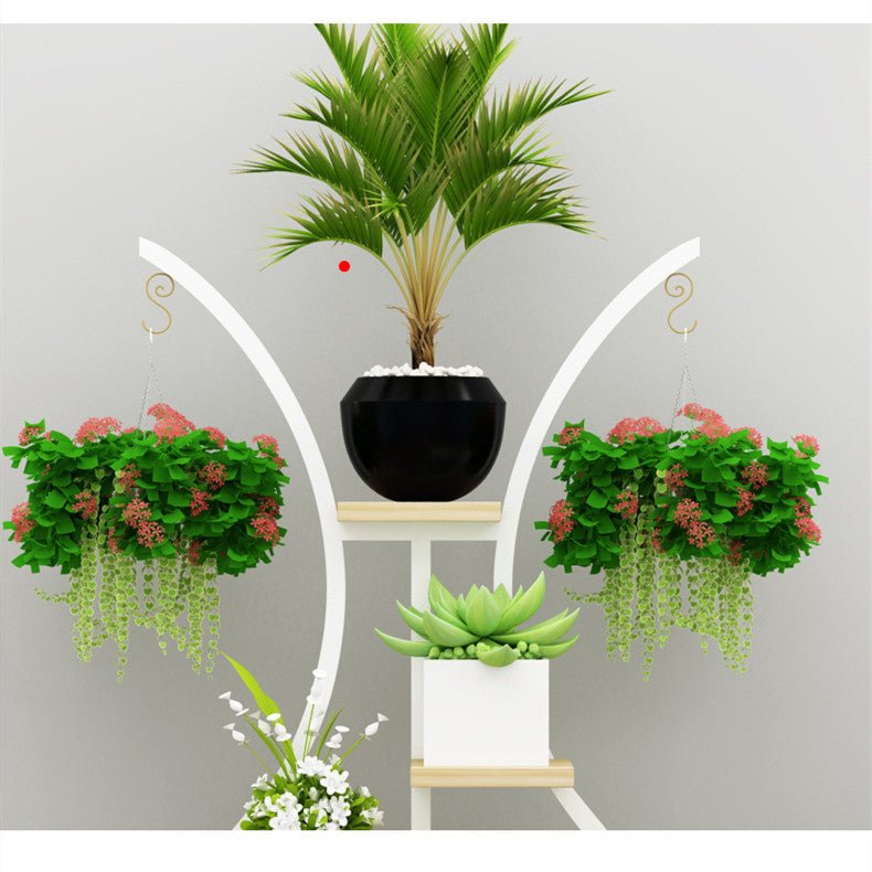 Green Dill Flower Rack Balcony Shelf Floor-to-ceiling | Decor Gifts and More