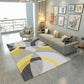 yellow gray beige modern geometric office luxury home design living room area rug carpet