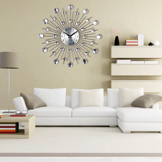 European Spanish Simple Round Clock Mute Clock Modern Creative Living Room Decoration Light Luxury Wall Clock Wall Clock Wall Watch | Decor Gifts and More