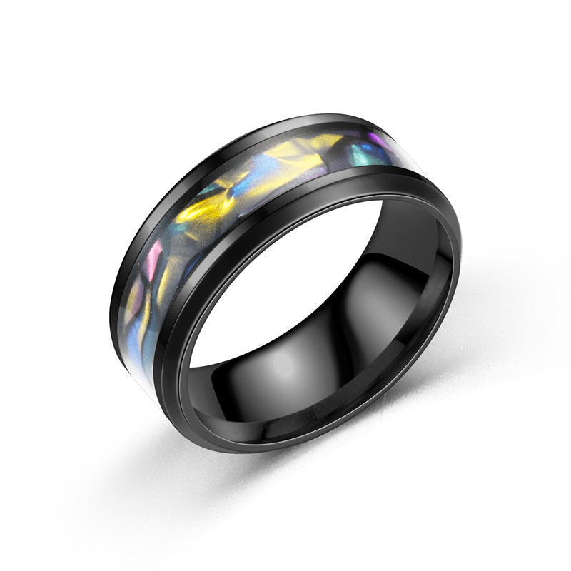 European And American Titanium Steel Shell Stainless Steel Ring | Decor Gifts and More