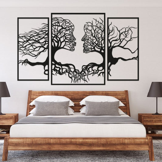 Love Tree Iron Silhouette Decorative Painting Wall Sticker | Decor Gifts and More
