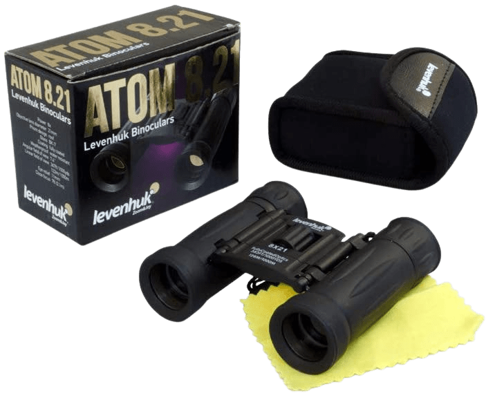 Atom 8x21 Ultra-Compact Binoculars with Fully Coated BK-7 Glass Optics for True-to-Life Images in Natural Colors | Decor Gifts and More