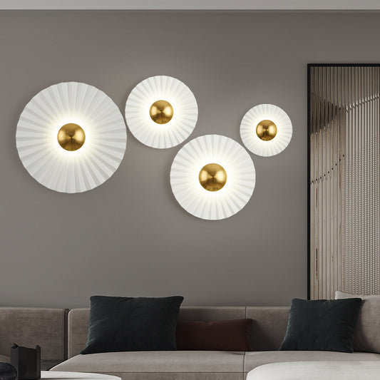 Modern Postmodern Round Lotus Leaf LED Wall Lamp | Decor Gifts and More