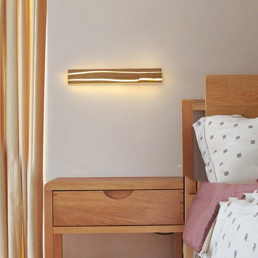 Solid wood bedroom LED wall light | Decor Gifts and More