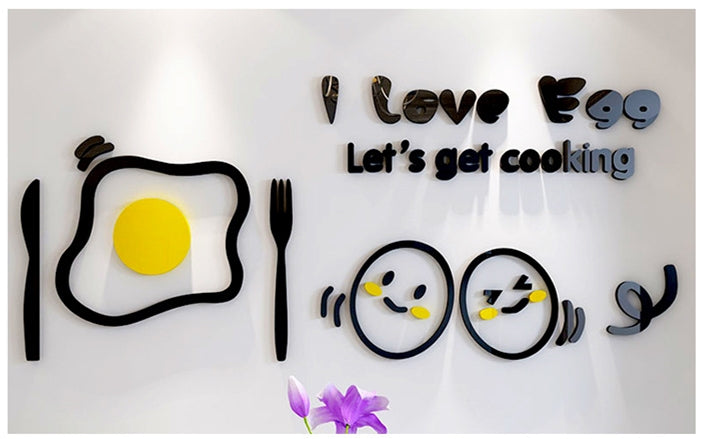 Cute minimalist kitchen decoration wall sticker | Decor Gifts and More