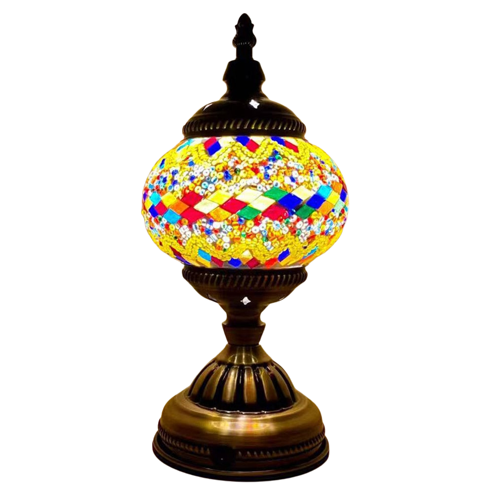 Mosaic stained glass desk lamp creative Turkish    table lamp   cordless lamp  bar | Decor Gifts and More