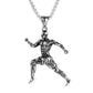 Men's Fitness Barbell Necklace Stylish Titanium Steel Dumbbell Pendant | Decor Gifts and More