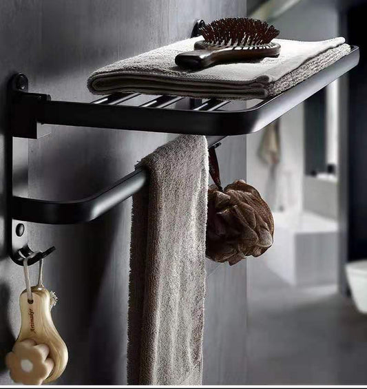 Towel rack towel rack shelf foldable wall hanging