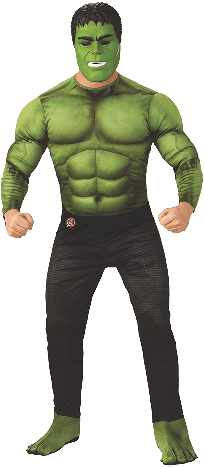 Marvel Avengers: Endgame Deluxe Hulk Adult Costume and Mask | Decor Gifts and More