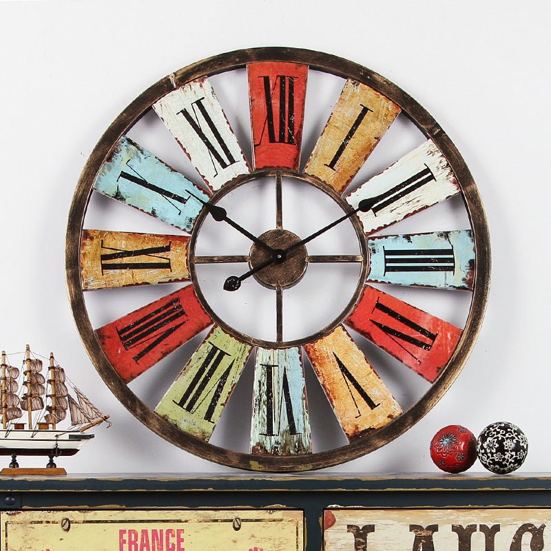 American retro iron wall clock | Decor Gifts and More