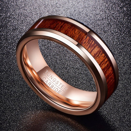 Men's Tungsten Gold Ring 3-3 | Decor Gifts and More