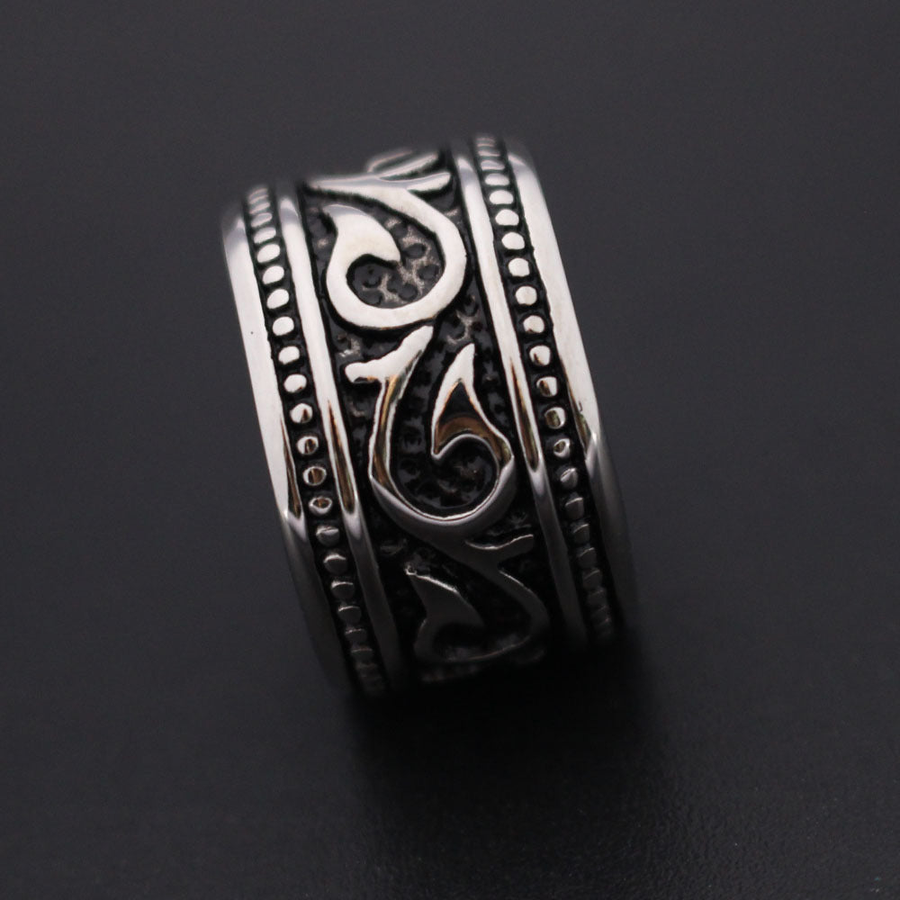 Men's Stainless Steel Ring Dragon Circle | Decor Gifts and More