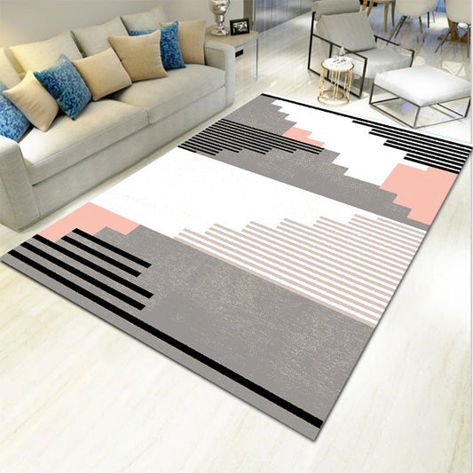 Geometric carpet on the side of the bedroom | Decor Gifts and More
