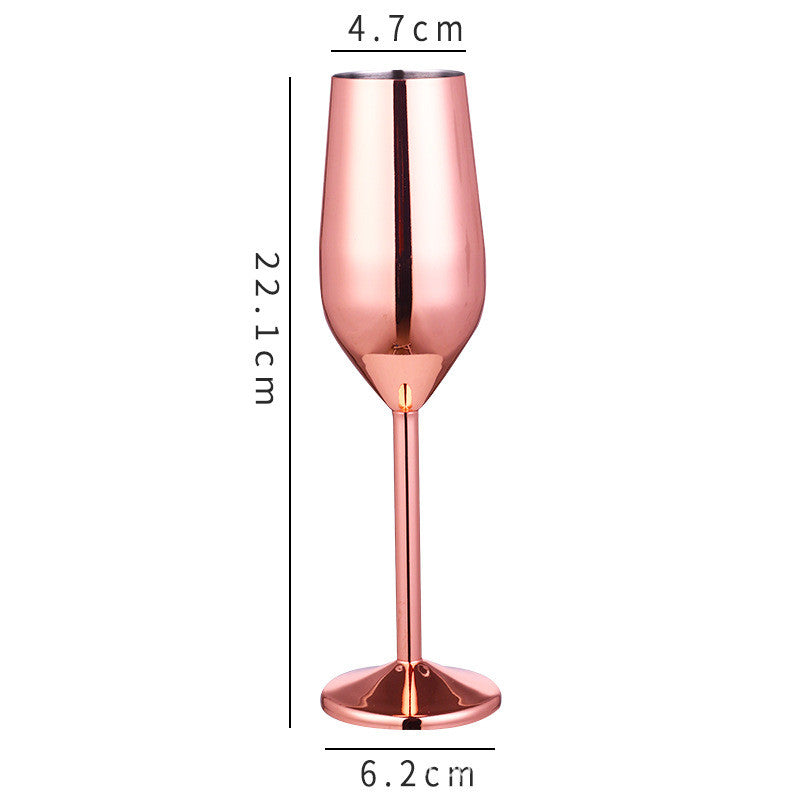 Stainless steel champagne glass and red wine cup | Decor Gifts and More