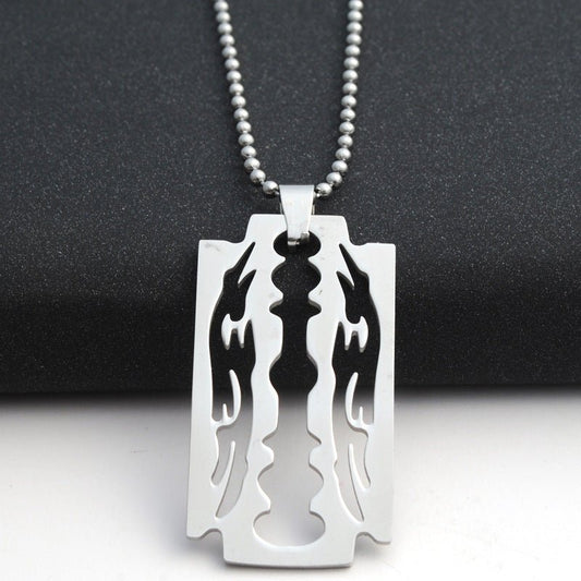 men chain stainless steel 2021 Blade necklaces men pendants woman accessories fashion necklace jewelry gold chain on the neck | Decor Gifts and More