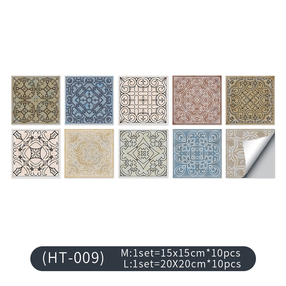 Hard Piece Flower Brick Wall Stickers Bathroom Waterproof Tile Stickers | Decor Gifts and More
