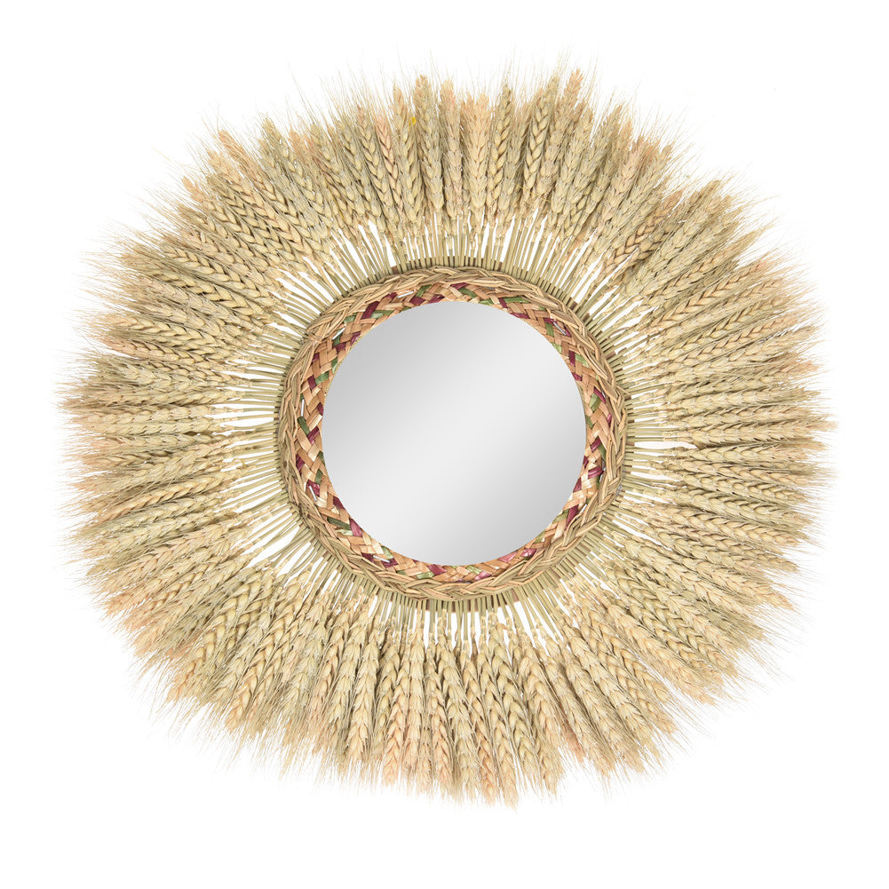 Wall Decoration Rattan Mirror Homestay Wall Mural Pendant | Decor Gifts and More