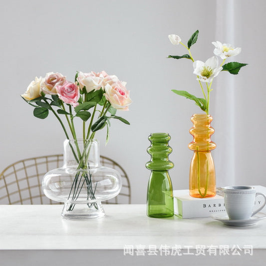 Art Home Decor Decoration Candy Color Threaded Vase | Decor Gifts and More