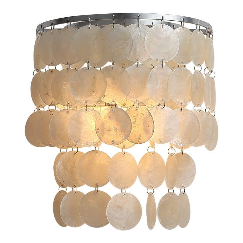 Creative Minimalist Living Room Background Shell Wall Lamp | Decor Gifts and More