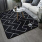 Geometric Striped Living Room Area Rug Living Room Coffee Table Sofa Bedroom Home Bedside Mat