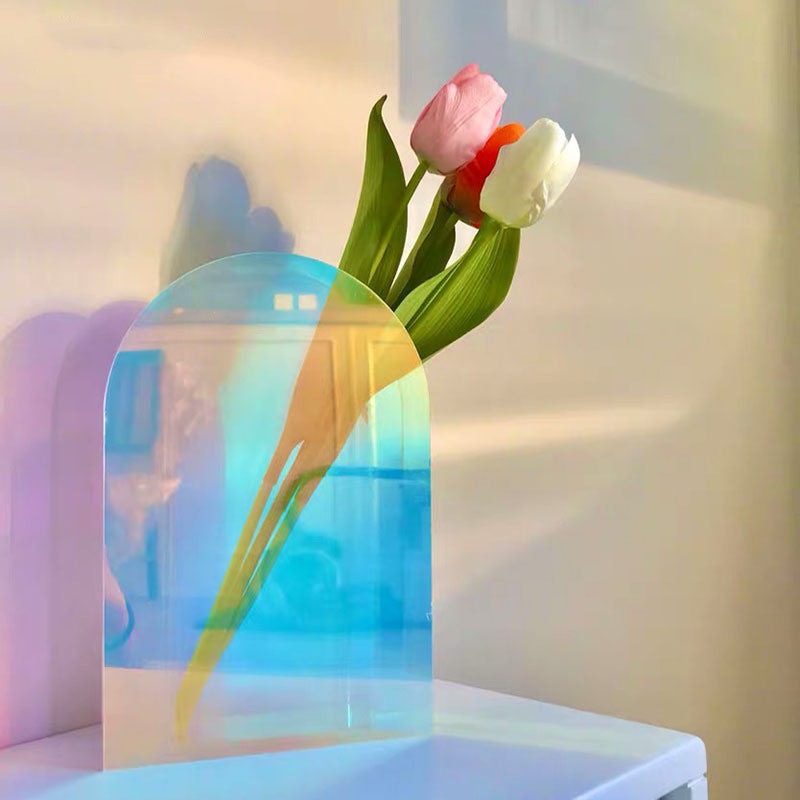 Art simple living room colorful acrylic vase | Decor Gifts and More