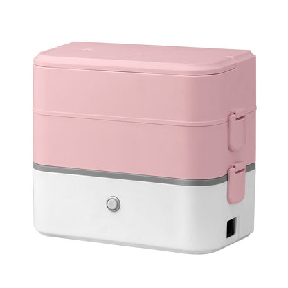 Double-layer Pluggable Portable Heated Lunch Box | Decor Gifts and More