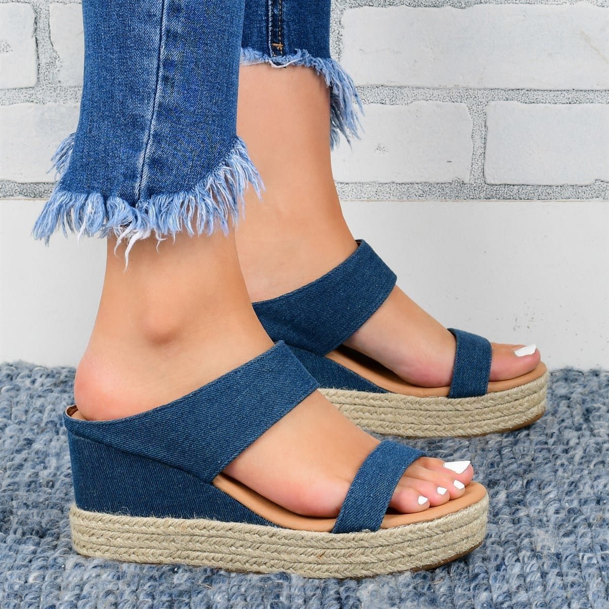 Wedge Heel Casual Sandals Hollow Platform Slippers | Decor Gifts and More