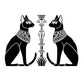 Ancient Egyptian God Egyptian Cat Fence Wall Sticker | Decor Gifts and More