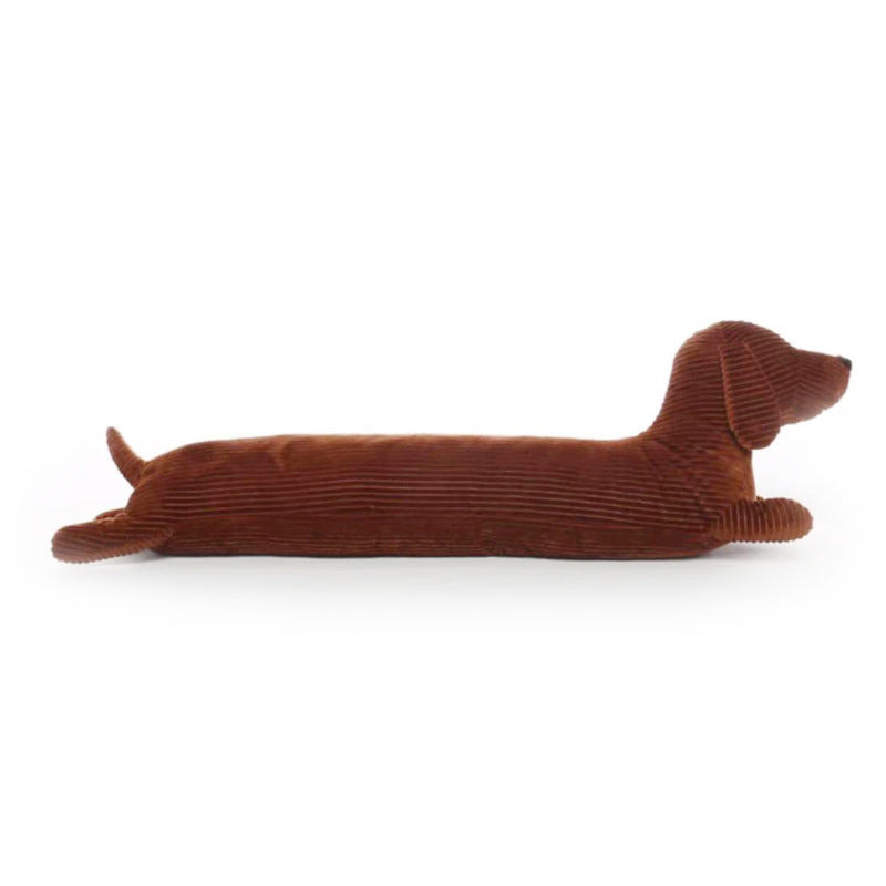 Cute Brown British Short-Legged Dachshund Pillow | Decor Gifts and More