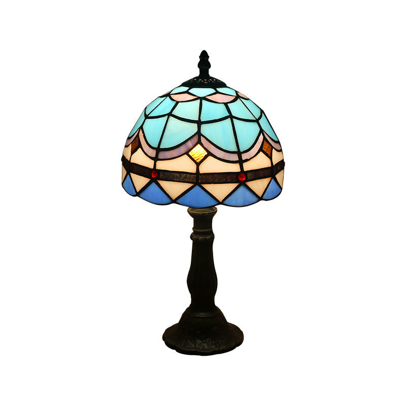 Iconic European Style Stained Glass Table Lamps Desktop Lighting