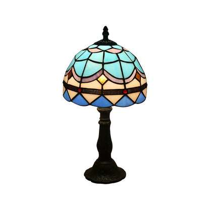 Iconic European Style Stained Glass Table Lamps Desktop Lighting