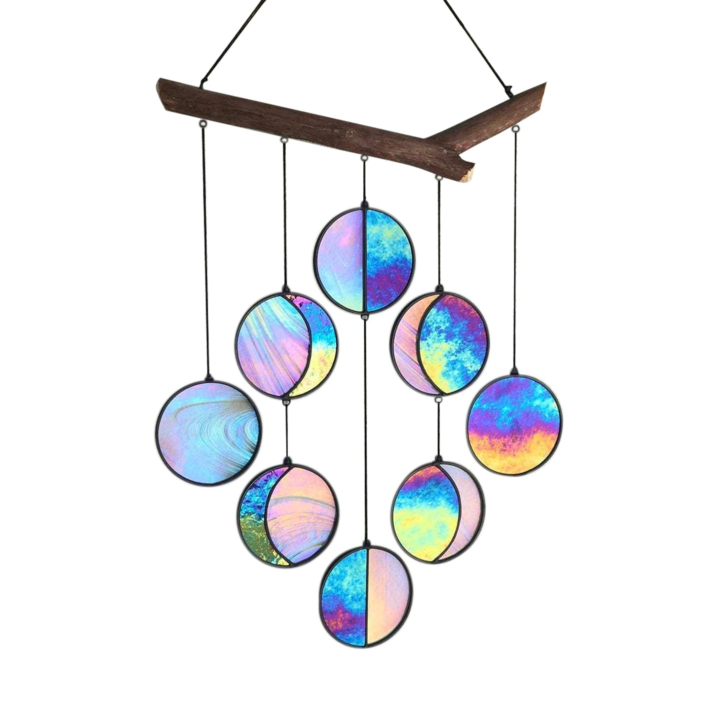 Hanging Ornaments Garland-Decor Mirror Art-Rainbow-Moon-Phase Boho Home Chic | Decor Gifts and More