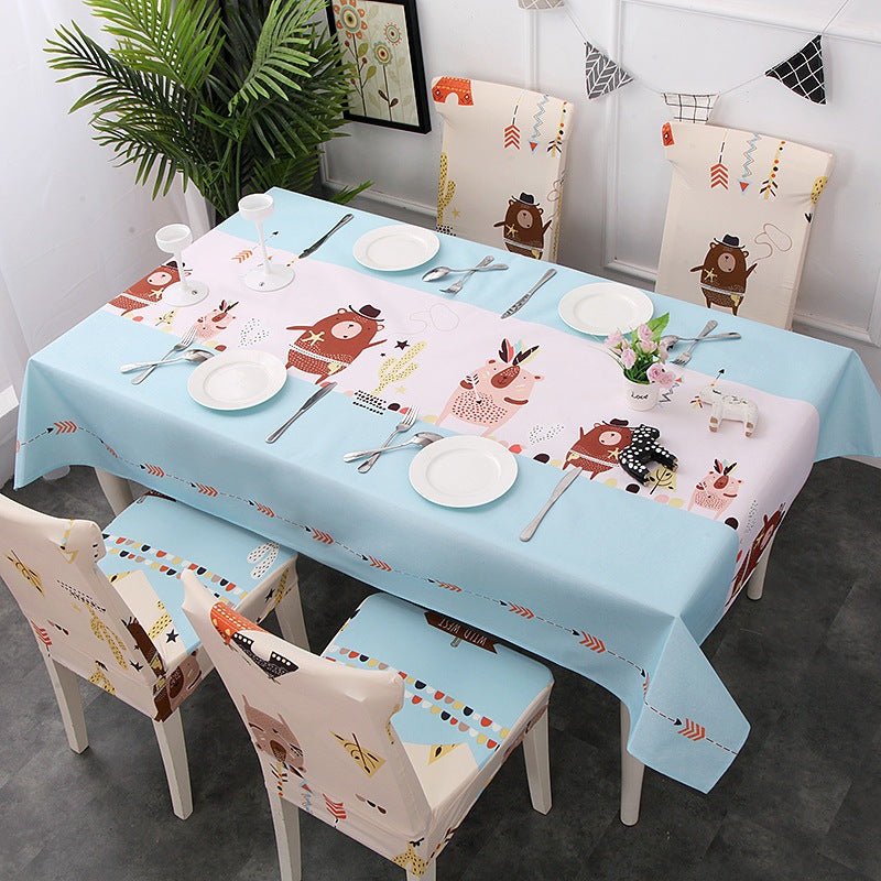 Chair Thickened Modern Fabric Cotton And Linen Coffee Table Disposable Chair Tablecloth Cover Cloth | Decor Gifts and More