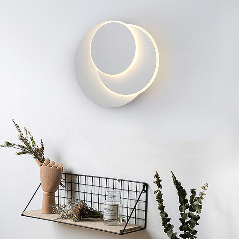 Simple Modern Contemporary Living Round Wall Lamp