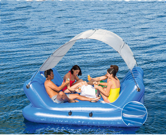 Floating Rows for Adult Family Drifting on the Sea Sunshade Boat Floating Bed | Decor Gifts and More