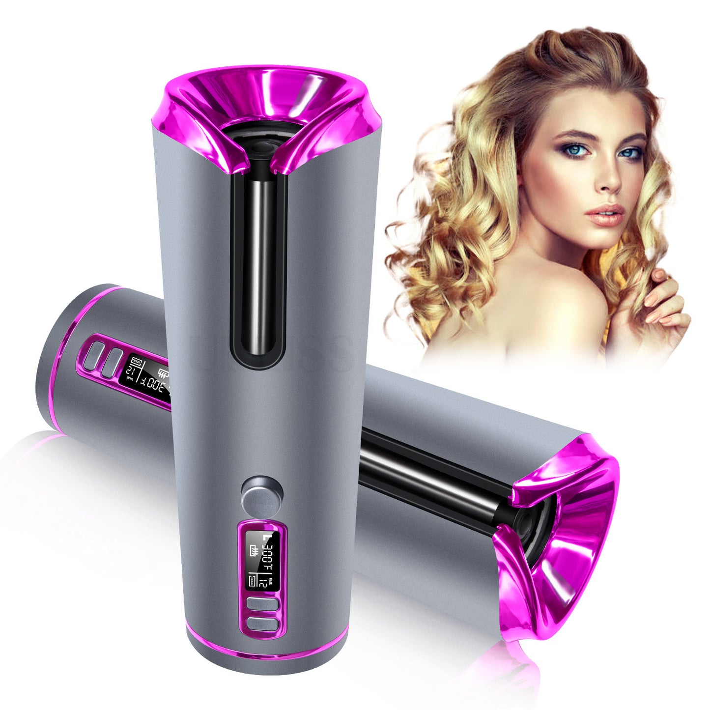 Hair Curling Iron Portable Automatic Hair Curling Iron Multifunctional Usb Charging | Decor Gifts and More