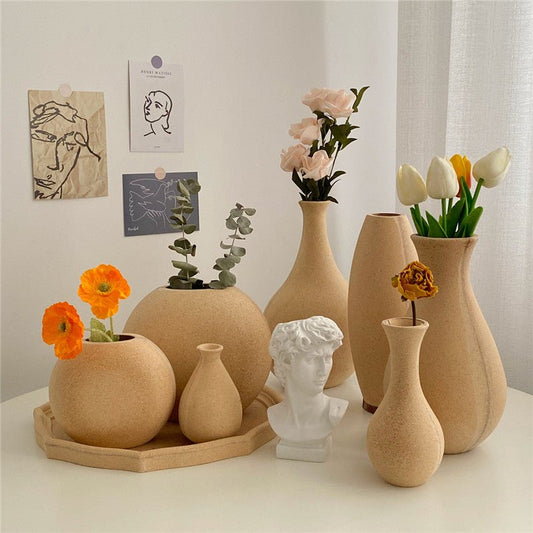 Vintage Rough Prime Embryo Wood Vase Decoration Living Room Flower Arrangement | Decor Gifts and More