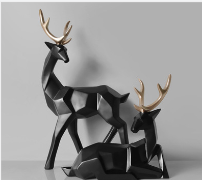 Nordic Style Geometric Elk Ornaments | Decor Gifts and More