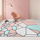 abstract geometric carpet modern living room coffee table