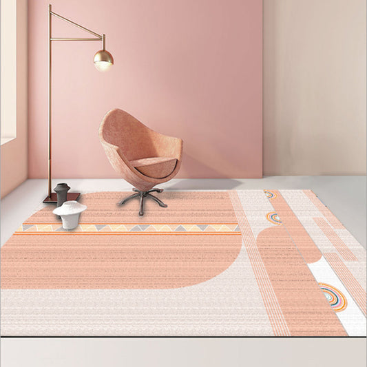 light pink modern living room coffee table mat bedroom bedside blanket