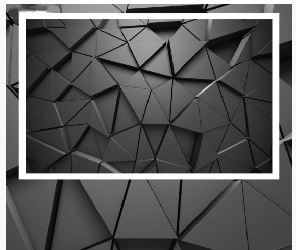 Tv Background Mural Triangle Company Office Wall Covering