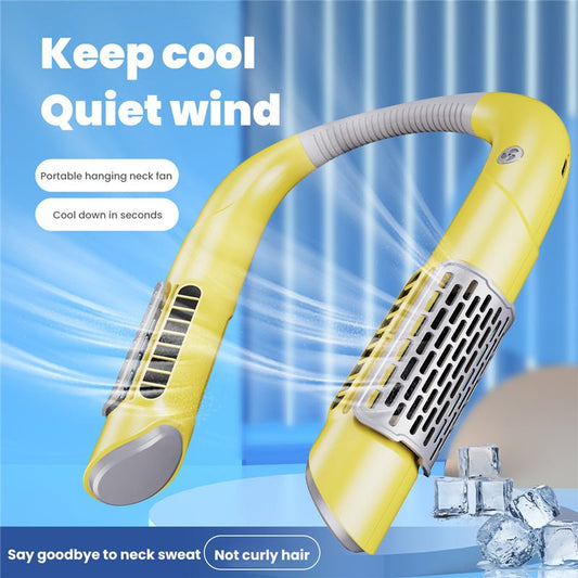 Neck Fan Mini Bladeless Fan USB Rechargeable Fan Mute Sports Fans for Home Outdoor Portable Hanging Fans Air Conditioner Cooler | Decor Gifts and More